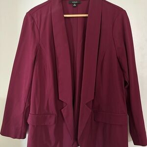 Alfani Women's Shawl Collar Blazer Jacket - Wine